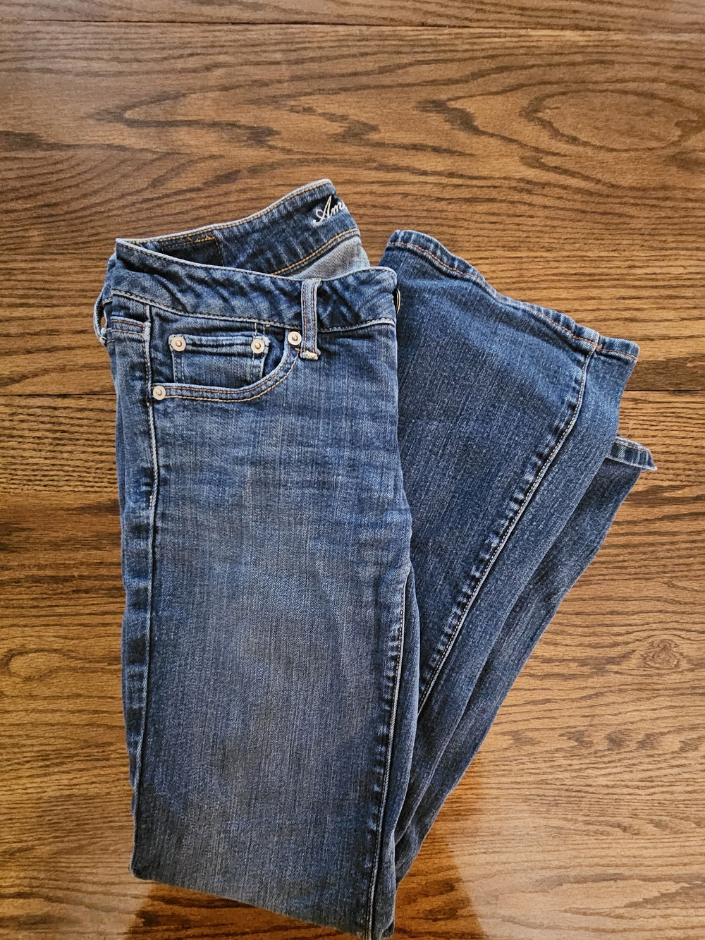 American Eagle Outfitters Women's Blue Boyfriend Jeans